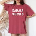 Kamalaucks Kamala Harrisucks And Women レディースオーバーサイズコンフォートTシャツ Crimson