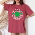 Lucky Charmer t Patrick's Day 男の子 女の子 キッズ レディースオーバーサイズコンフォートTシャツ Crimson