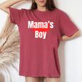 Mama's Boy おもしろグッズ服 レディースオーバーサイズコンフォートTシャツ Crimson
