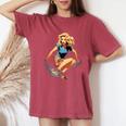 Pinup Girl スケートボード レディースオーバーサイズコンフォートTシャツ Crimson