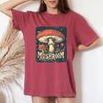 きのこの森の服 男の子 女の子 レディースオーバーサイズコンフォートTシャツ Crimson