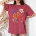 マティス 絵画 美的 花 人工抽象 秋 レディースオーバーサイズコンフォートTシャツ Crimson