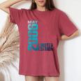 ヴィンテージ2006年5月18歳の男の子の女の子18歳の誕生日 レディースオーバーサイズコンフォートTシャツ Crimson
