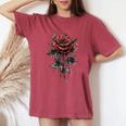赤薔薇 花 ボタニスト ガーデン ガーデニング 花 バラ レディースオーバーサイズコンフォートTシャツ Crimson