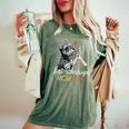 Bestchnauzer Mom Ever Dog Mama 母の日 レディースオーバーサイズコンフォートTシャツ Moss