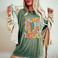 In My Big Sister Again Era Groovy Big Sister Announcement Women's Oversized Comfort T-Shirt Moss In My Big Sister Again Era Groovy Big Sister Announcement Women's Oversized Comfort T-Shirt Moss