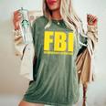Fbi Bidenの指示に従うアパレル 面白い 男性 女性 レディースオーバーサイズコンフォートTシャツ Moss