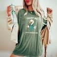 Trust Me I'm A Ducktor メディカルしゃれクワック ダックドクター レディースオーバーサイズコンフォートTシャツ Moss