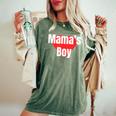 Mama's Boy おもしろグッズ服 レディースオーバーサイズコンフォートTシャツ Moss
