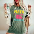 Math Is A Piece Of Pie Pi Day Nerd Mathtudent Teacher レディースオーバーサイズコンフォートTシャツ Moss