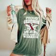 Oral Cancer Warrior Awareness リボン Proud Grandmom Of An Oral Cancer Warrior レディースオーバーサイズコンフォートTシャツ Moss