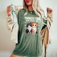 Things I Do In Mypare Time Cat Lover Men レディースオーバーサイズコンフォートTシャツ Moss