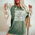 History Teacher Appreciation Teachingocialtudies レディースオーバーサイズコンフォートTシャツ Moss
