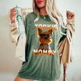 Yorkie Mommyヨーキー ママ 母親 母の日 ママ かわいい ヨークシャー・テリア レディースオーバーサイズコンフォートTシャツ Moss