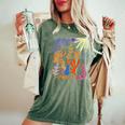 マティス 絵画 美的 花 人工抽象 秋 レディースオーバーサイズコンフォートTシャツ Moss