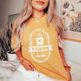 13歳の誕生日プレゼント 男の子 女の子 10代 13歳 レトロ 2007年 レディースオーバーサイズコンフォートTシャツ Mustard