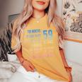 59歳の誕生日 男性 女性 面白い 59歳 レディースオーバーサイズコンフォートTシャツ Mustard