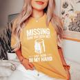 Missing Have Youeen Me 10Mm ソケット 車 ガイ 車 整備士 レディースオーバーサイズコンフォートTシャツ Mustard