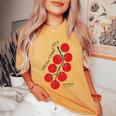 Pomodori Freschi Fresh Tomatoes Italianummer Tomatoes レディースオーバーサイズコンフォートTシャツ Mustard