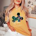 理科教師の定義面白い学校の男性と女性 レディースオーバーサイズコンフォートTシャツ Mustard