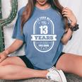 13歳の誕生日プレゼント 男の子 女の子 10代 13歳 レトロ 2007年 レディースオーバーサイズコンフォートTシャツ Blue Jean