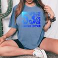 53歳 男性 ギフト 53歳 誕生日プレゼント 女性用 レディースオーバーサイズコンフォートTシャツ Blue Jean