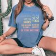 59歳の誕生日 男性 女性 面白い 59歳 レディースオーバーサイズコンフォートTシャツ Blue Jean