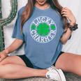 Lucky Charmer t Patrick's Day 男の子 女の子 キッズ レディースオーバーサイズコンフォートTシャツ Blue Jean