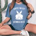 面白いイースタージョークguess What Bunny Butt メンズ レディース レディースオーバーサイズコンフォートTシャツ Blue Jean