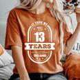 13歳の誕生日プレゼント 男の子 女の子 10代 13歳 レトロ 2007年 レディースオーバーサイズコンフォートTシャツ Yam