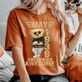 5月87日 誕生日 男性 女性 1939年 素晴らしいテディベア レディースオーバーサイズコンフォートTシャツ Yam
