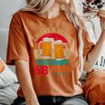 Cheers & Beers To 68 Years 68 Birthday 68Th Bday Men レディースオーバーサイズコンフォートTシャツ Yam