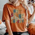 Eatleep Be Edwin Repeat Groovy Retro Edwin レディースオーバーサイズコンフォートTシャツ Yam