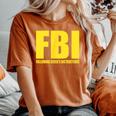Fbi Bidenの指示に従うアパレル 面白い 男性 女性 レディースオーバーサイズコンフォートTシャツ Yam