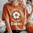 Tudor Kings、Queens Monarchs Of English History Rose レディースオーバーサイズコンフォートTシャツ Yam