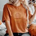 Holy Holy Holy Lord God Almighty – Christian Faitherse レディースオーバーサイズコンフォートTシャツ Yam