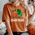 Just A Girl Who Loves Caiman Lizards ファニーカイマントカゲ レディースオーバーサイズコンフォートTシャツ Yam