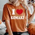 I Love Komaki アイラブ小牧 レディースオーバーサイズコンフォートTシャツ Yam
