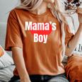 Mama's Boy おもしろグッズ服 レディースオーバーサイズコンフォートTシャツ Yam