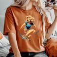 Pinup Girl スケートボード レディースオーバーサイズコンフォートTシャツ Yam