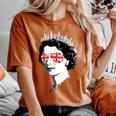 Queen Elizabeth Iiunglasses British Crown エリザベス女王 Meme レディースオーバーサイズコンフォートTシャツ Yam