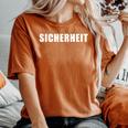 Sicherheit -Ecurity Guard Uniform And German レディースオーバーサイズコンフォートTシャツ Yam