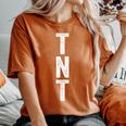 Tnt コスチューム シャツ 大人 男性 女性 キッズ Tnt ダイナマイト コスチューム レディースオーバーサイズコンフォートTシャツ Yam