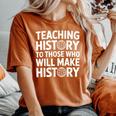 History Teacher Appreciation Teachingocialtudies レディースオーバーサイズコンフォートTシャツ Yam