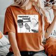 Trashed Panda Racoon Trend レディースオーバーサイズコンフォートTシャツ Yam