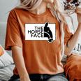 ザ・ホース・フェイス The Horse Face 午年 馬【十二支 干支】2026年 ブランド パロディ 長袖tシャツ レディースオーバーサイズコンフォートTシャツ Yam