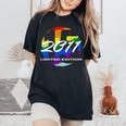 15 歳の誕生日女の子男の子 15 年 2011 面白いギフト レディースオーバーサイズコンフォートTシャツ Black