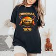 50歳 誕生日 男性女性intage 1976年1976年生まれ レトロデザインブランド レディースオーバーサイズコンフォートTシャツ Black