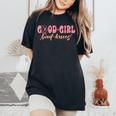Good Girl Bad Knees 面白い 関係 膝の問題 ジョーク レディースオーバーサイズコンフォートTシャツ Black