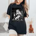 Hot Girl Edm シャツ メンズ セクシー ブロンド Dj レイブ B&W 長袖tシャツ レディースオーバーサイズコンフォートTシャツ Black